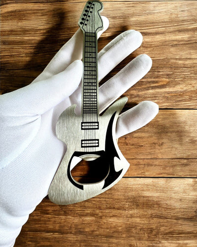 Apribottiglie Chitarra Rock'n'Open, 2 varianti, personalizzazione con incisione per regalo