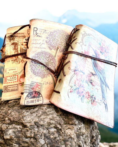 Taccuino Vintage Memoire con incisione personalizzata - 3 modelli tra cui scegliere, quaderno per regalo