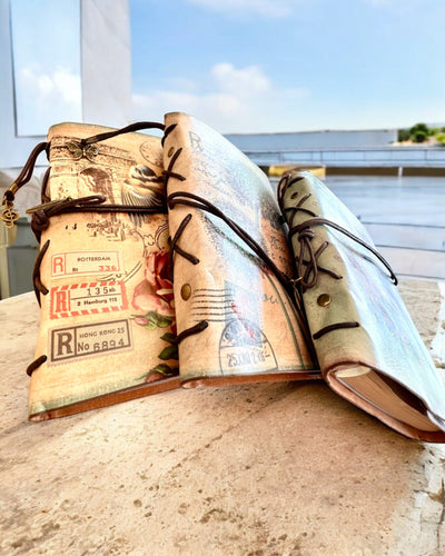 Taccuino Vintage Memoire con incisione personalizzata - 3 modelli tra cui scegliere, quaderno per regalo