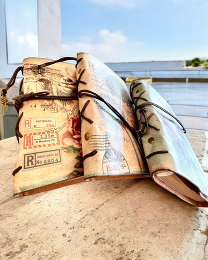 Taccuino Vintage Memoire con incisione personalizzata - 3 modelli tra cui scegliere, quaderno per regalo
