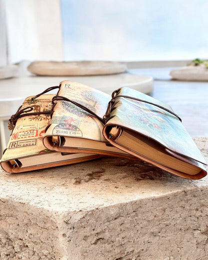Taccuino Vintage Memoire con incisione personalizzata - 3 modelli tra cui scegliere, quaderno per regalo