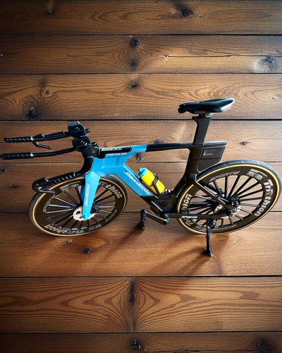 Modello Miniatura di Bicicletta da Triathlon "SpeedStorm 1.2" personalizzazione con incisione per regalo