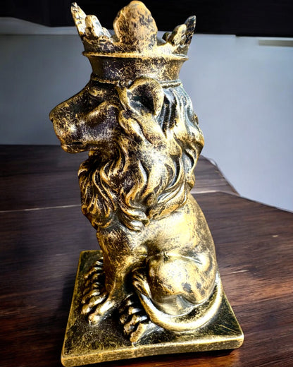 Il Re Leone – Figurina decorativa compatta da 14,5 cm con opzione di incisione per regalo