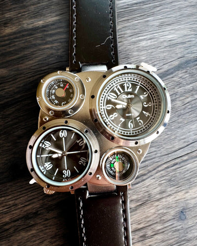 Orologio da Sopravvivenza "Explorer 4in1", possibilità di personalizzazione con incisione per regalo