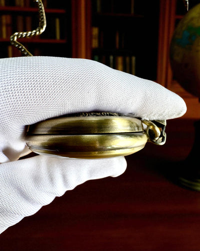 Orologio da tasca "Veritas Tempus" – cronometro meccanico con possibilità di incisione per regalo, 2 varianti a scelta