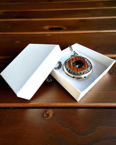 Orologio da tasca "Veritas Tempus" – cronometro meccanico con possibilità di incisione per regalo, 2 varianti a scelta