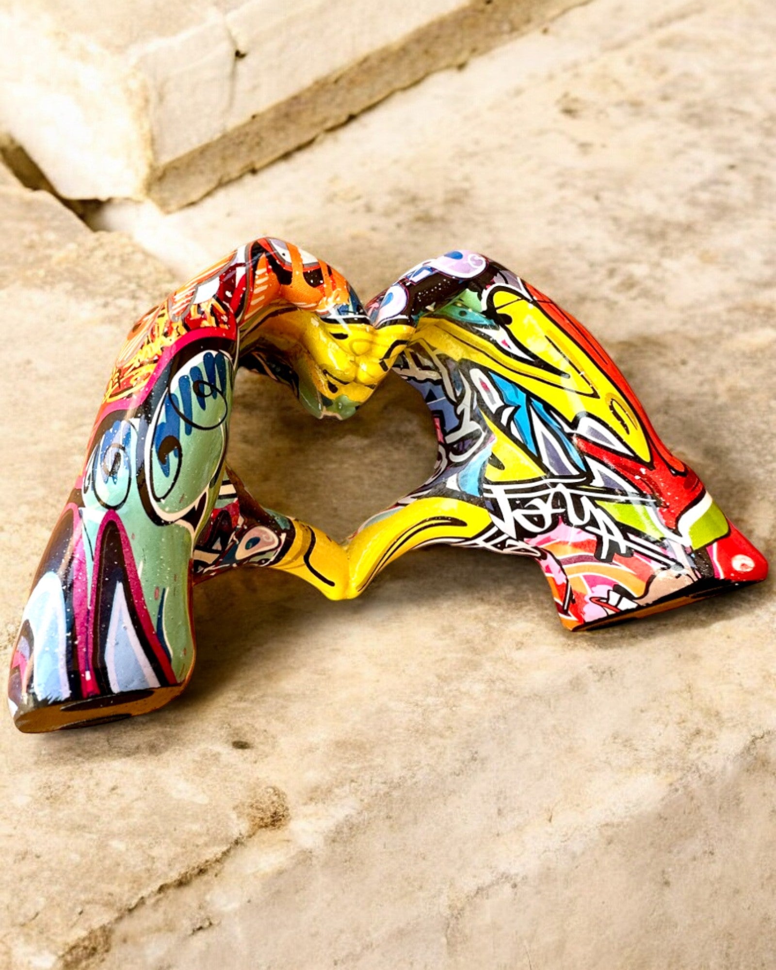 Figura decorativa Colorato Manico Decorativo ArtBrace - possibilità di personalizzazione con incisione, per regalo