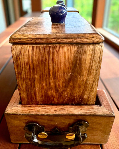 Set Royal Trio – Tè, Caffè, Zucchero in legno di Shisham, fatto a mano, con opzione di incisione per regalo