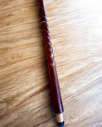 Bastone da passeggio - WIKING con testa a forma di martello da guerra, possibilità di personalizzazione con incisione per regalo