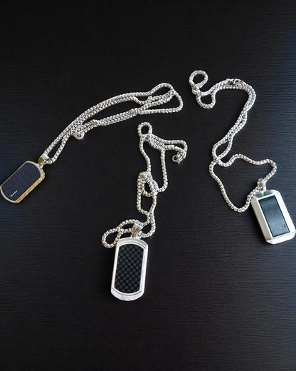 Collana maschile Dog Tag "SteelVision" – acciaio inossidabile, 15 varianti, personalizzazione con incisione