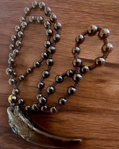 Dente di Lupo di Giada - Amuleto di Forza e Protezione, possibilità di personalizzazione con incisione per regalo