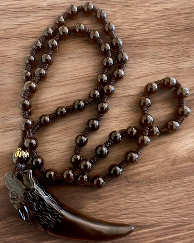 Dente di Lupo di Giada - Amuleto di Forza e Protezione, possibilità di personalizzazione con incisione per regalo