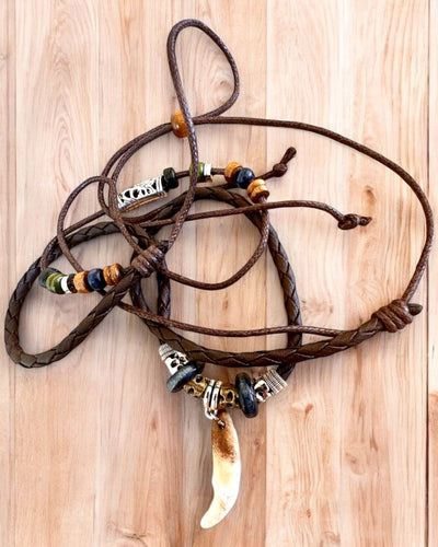 Wilczy Ząb - Collana del Potere - possibilità di personalizzazione con incisione per regalo