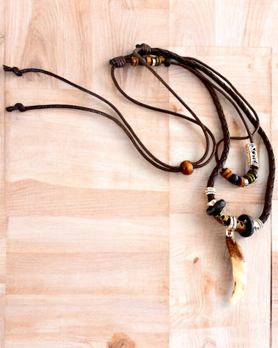 Wilczy Ząb - Collana del Potere - possibilità di personalizzazione con incisione per regalo