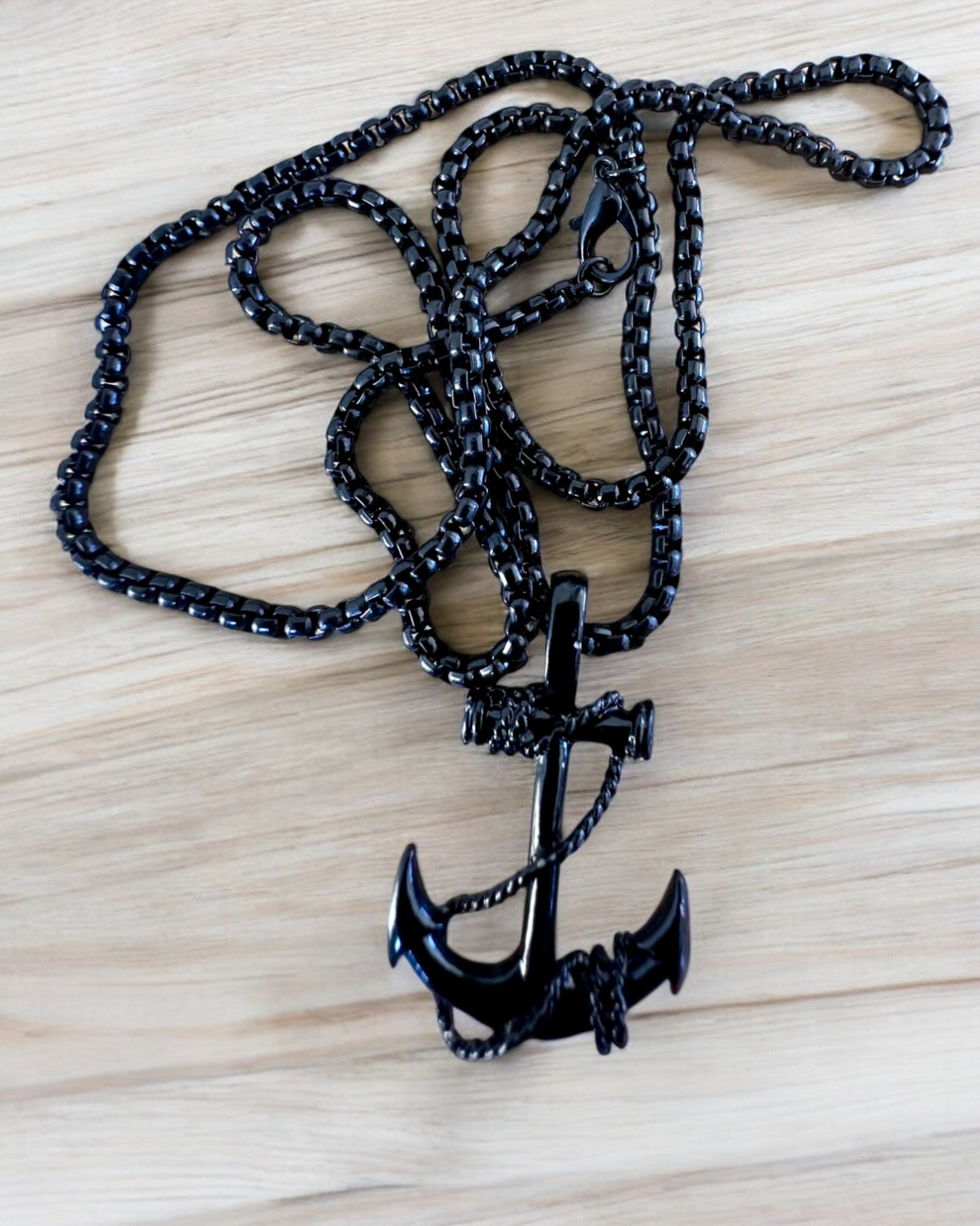"Kotwica Determinacji - Amuleto Marino", collana, possibilità di personalizzazione con incisione per regalo, 3 varianti tra cui scegliere
