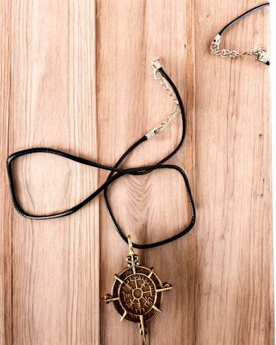 Amuleto Guerriero del Nord - Bussola del Vichingo, possibilità di personalizzazione con incisione per regalo, 2 varianti a scelta