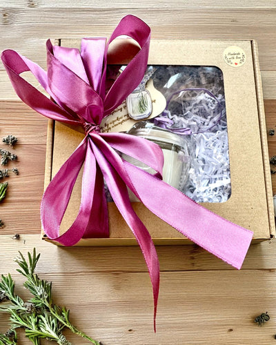 Candela di soia intenzionale Ametista – calma, armonia e purificazione, 250 ml, possibilità di personalizzazione per regalo