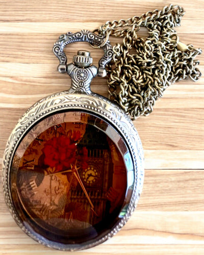 Orologio da tasca "Vintage Charm" personalizzazione con incisione per regalo