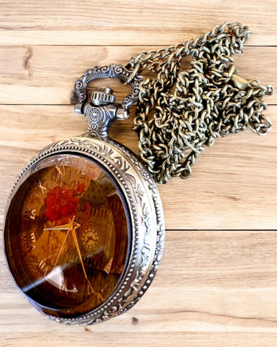 Orologio da tasca "Vintage Charm" personalizzazione con incisione per regalo