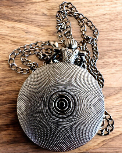 Orologio da tasca "Róża Mroku" - acciaio inossidabile, con opzione di incisione per regalo