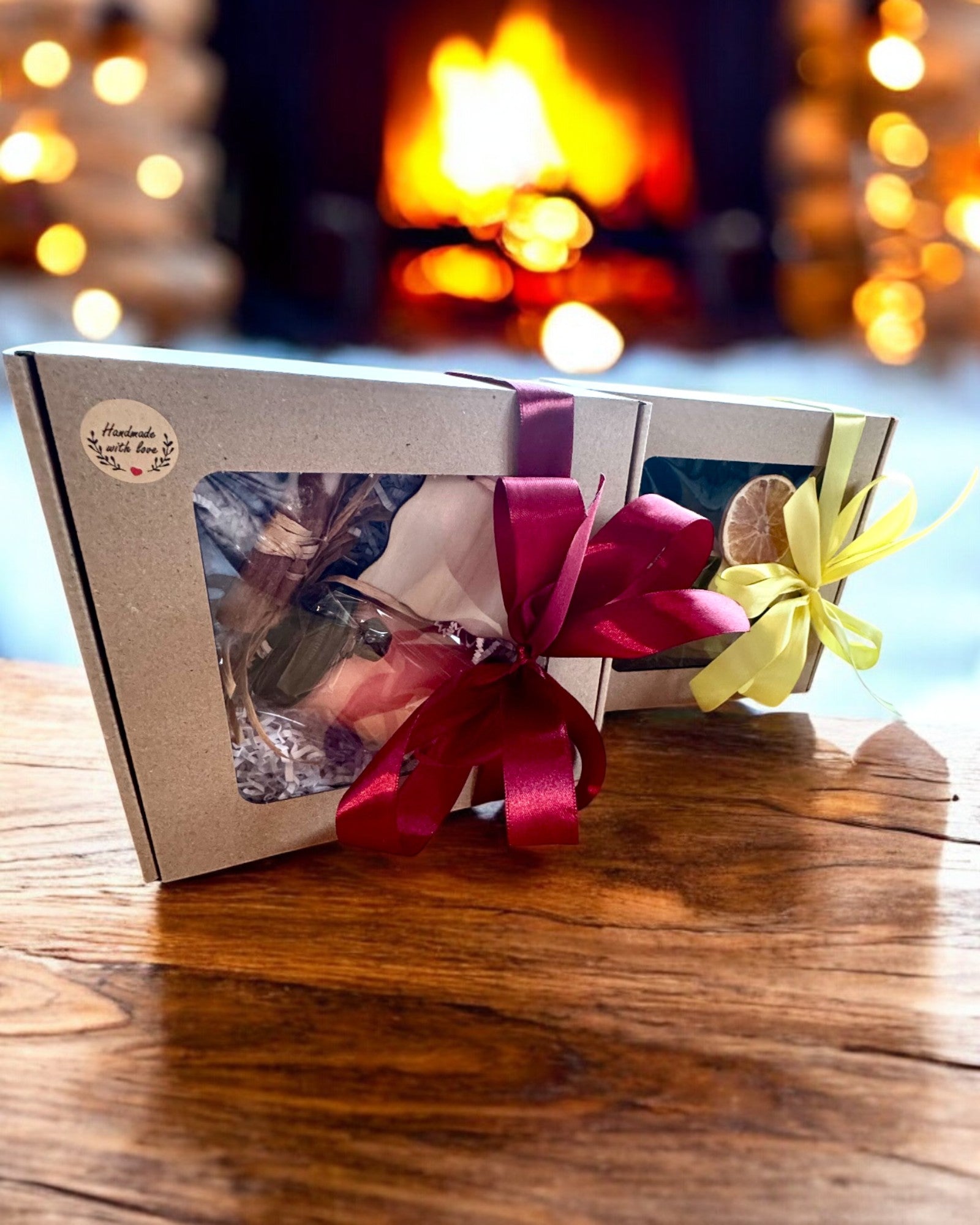 Candela di soia intenzionale 250 ml con pietra naturale – scegli la tua energia: Citrino o Granato, personalizzazione con incisione per regalo