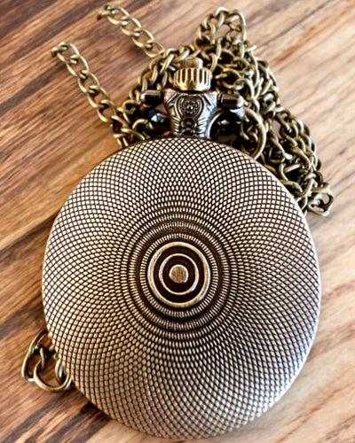 Orologio da Tasca Retrò "Stile Motociclista", possibilità di personalizzazione con incisione per regalo