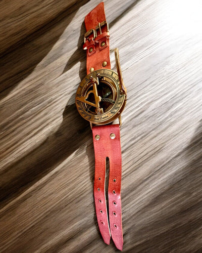 Orologio Solare "Antico Compasso", orologio da polso con bussola, possibilità di personalizzazione con incisione