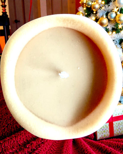 Candela di soia Volpe Invernale, altezza 7,5 cm, candela di soia colata a mano con una dolce volpe addormentata, personalizzabile con incisione sulla targhetta