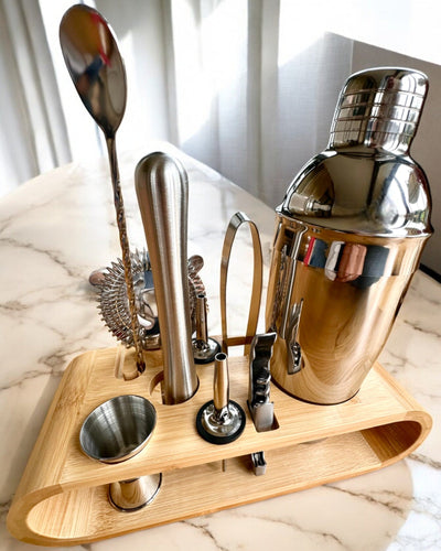 Set da bar "MixMaster Pro", possibilità di personalizzazione con incisione per regalo