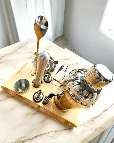 Set da bar "MixMaster Pro", possibilità di personalizzazione con incisione per regalo