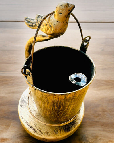 "Rustic Charm" Stile Posacenere in Metallo, altezza 19-23 cm, 8 varianti disponibili, incisione su richiesta