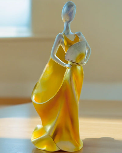 Elegante Supporto per Bottiglia - Statua della Dama - personalizzazione con incisione, 2 varianti a scelta