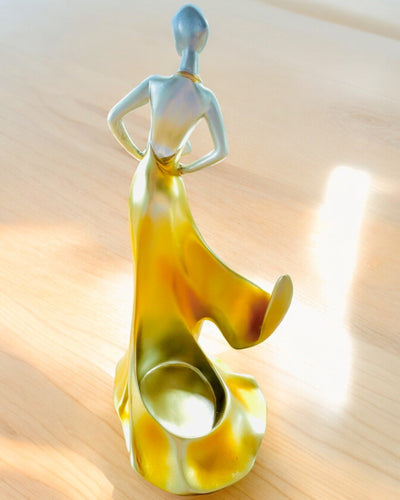 Elegante Supporto per Bottiglia - Statua della Dama - personalizzazione con incisione, 2 varianti a scelta