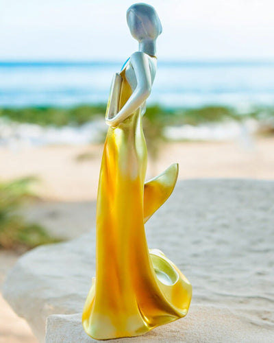 Elegante Supporto per Bottiglia - Statua della Dama - personalizzazione con incisione, 2 varianti a scelta