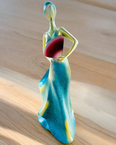 Elegante Supporto per Bottiglia - Statua della Dama - personalizzazione con incisione, 2 varianti a scelta