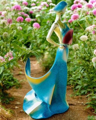 Elegante Supporto per Bottiglia - Statua della Dama - personalizzazione con incisione, 2 varianti a scelta