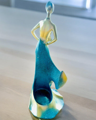 Elegante Supporto per Bottiglia - Statua della Dama - personalizzazione con incisione, 2 varianti a scelta