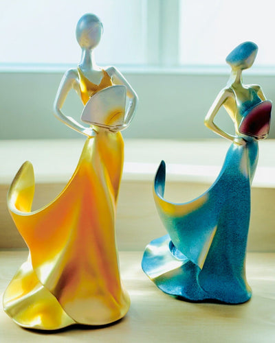 Elegante Supporto per Bottiglia - Statua della Dama - personalizzazione con incisione, 2 varianti a scelta