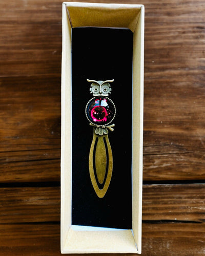 Segnalibro "Gufo con Costellazioni" - 12 varianti tra cui scegliere, personalizzazione con incisione