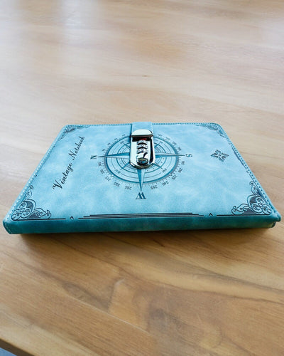 Taccuino Segreto A5 Vintage con Blocco a Codice - Scegli il Tuo Stile, personalizzazione con incisione per regalo