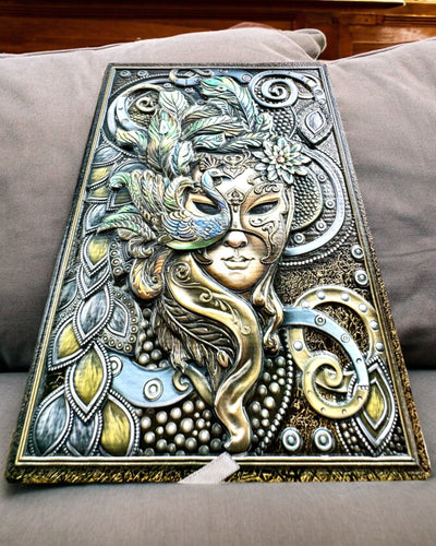 Notes artistico, notatnik maskarada - A5, personalizzazione con incisione per regalo