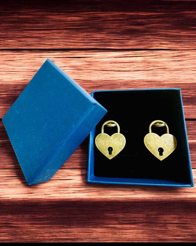 Mini Lucchetti d'Amore a Forma di Cuore DeLuxe, Set di 2 lucchetti con chiavi, 6 varianti tra cui scegliere, possibilità di personalizzazione con incisione per regalo