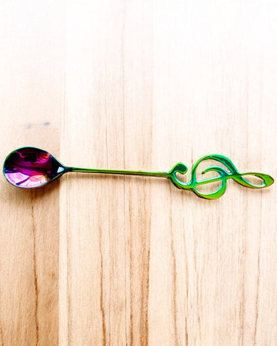 Cucchiaino Elegante con Chiave di Violino – Personalizzato per regalo, 2 varianti di colore a scelta