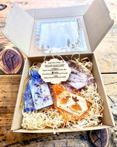 Armadio Pieno di Viaggi – Set Regalo di Targhette di Soia