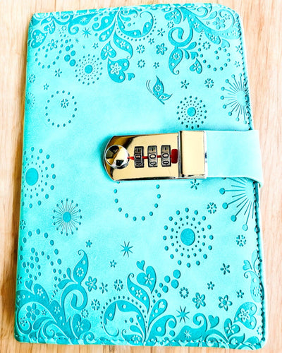 Taccuino Esclusivo, pelle PU, A5 con Serratura a Combinazione - "Secret Journal", personalizzazione con incisione