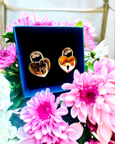 Mini Lucchetti d'Amore a Forma di Cuore DeLuxe, Set di 2 lucchetti con chiavi, 6 varianti tra cui scegliere, possibilità di personalizzazione con incisione per regalo