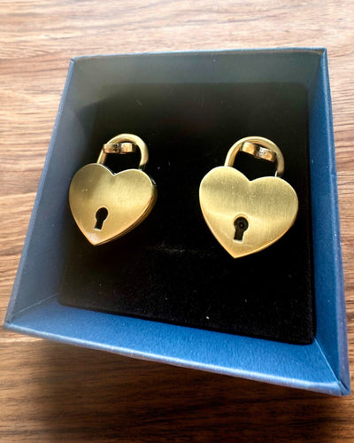 Mini Lucchetti d'Amore a Forma di Cuore DeLuxe, Set di 2 lucchetti con chiavi, 6 varianti tra cui scegliere, possibilità di personalizzazione con incisione per regalo