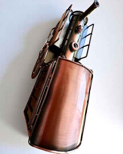 Locomotiva in ferro "Retro Express" – decorazione, modello, realizzata a mano con possibilità di incisione per regalo