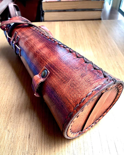 Cannocchiale Reale "Voyager 1818" – Esclusivo, in ottone, 83 cm, fatto a mano, con custodia in vera pelle – Edizione da collezione, personalizzabile con incisione per regalo