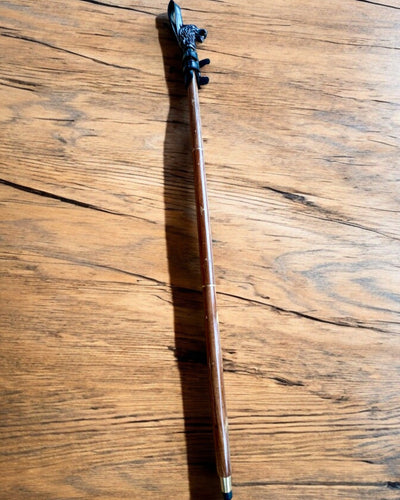 Custodia Pantera Nera per Bastone con Opzione di Incisione - Realizzata a Mano in Pelle Naturale